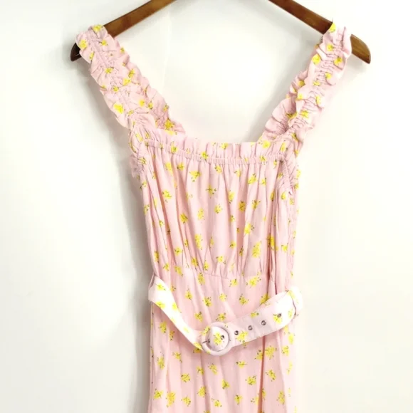 Faithful the Brand Midsummer Dress Pink Luda Floral Print - Picture 4 of 16